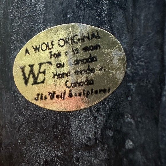 Wolf Original Sea Otter Eating Shellfish Sculpture Figure Handmade Canada Rare - Picture 6 of 8